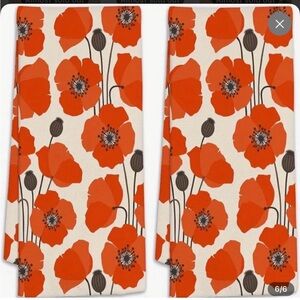 Poppy New Hand or Kitchen Towel Set